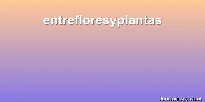 entrefloresyplantas