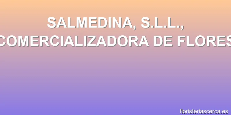 SALMEDINA, S.L.L., COMERCIALIZADORA DE FLORES