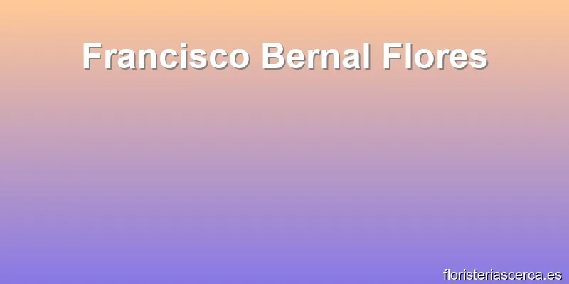 Francisco Bernal Flores
